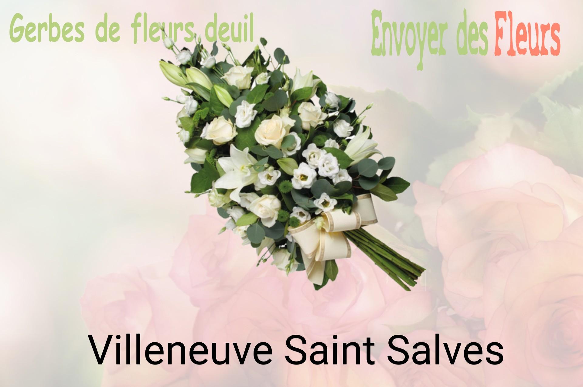 Gerbe de fleurs de deuil livrée à Villeneuve-Saint-Salves